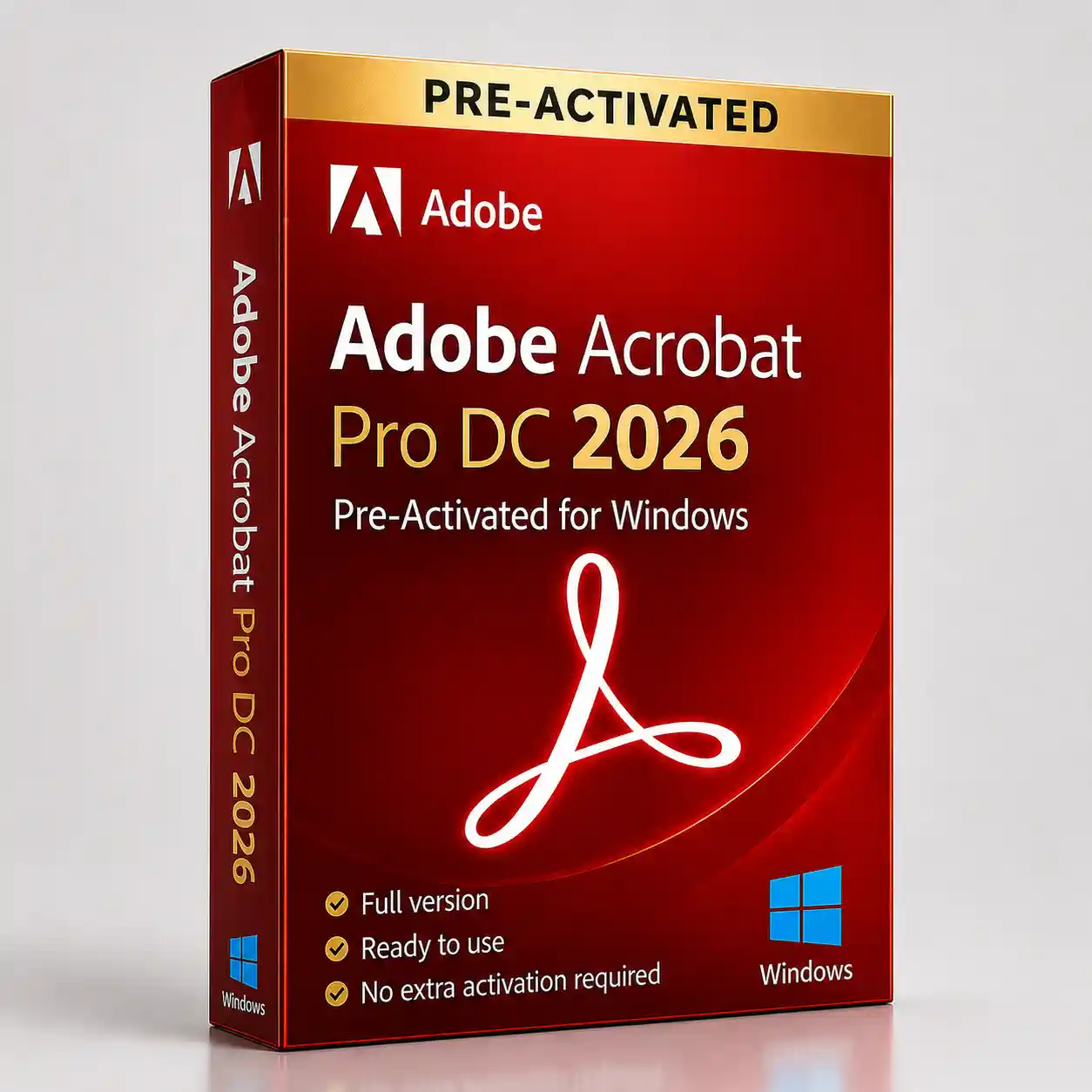 Adobe Acrobat Pro DC 2026 Pre-Activated for Windows (1) Adobe Acrobat Pro DC 2026 Pre-Activated for Windows